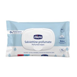 Салфетки влажные 72 шт. Chicco Беби моментс очищающие с ромашкой и алоэ вера
