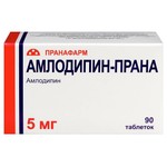 Амлодипин-Прана, таблетки 5 мг 90 шт