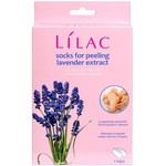 Носочки для пилинга, Lilac (Лилак) с лавандой пара