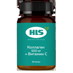 Коллаген + витамин C Elentra Nutrition БАД 60 шт. капс. 500 мг+100 мг / 793 мг