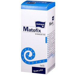 Бинт эластичный когезивный Матофикс кохезив фиксирующий р. 12смх4м
