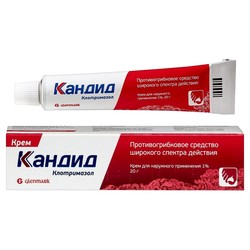 Кандид крем д/наружн. прим. 1% 20 г 1 шт.