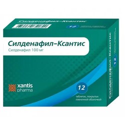 Силденафил-Ксантис табл. п/о пленочной 100 мг 12 шт.