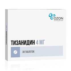Тизанидин табл. 4 мг 30 шт.