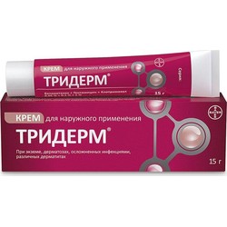 Тридерм крем д/наружн. прим. 0.05%+0.1%+1% 15 г 1 шт.