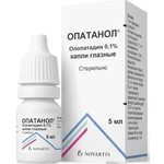 Опатанол, капли глазные 1 мг/мл 5 мл 1 шт