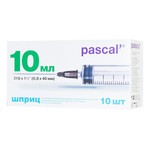 Шприц, 10 мл р. 0.8ммх40мм 21G 1 1/2 10 шт трехкомпонентный тип луер с надетой иглой