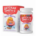 Омега 3 детская, Кук ля кук капсулы жевательные 500 мг 100 шт тутти-фрутти