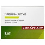 Глицин актив, Erkapharm (Эркафарм) таблетки 100 мг 100 шт