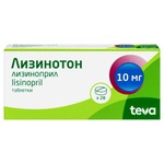 Лизинотон, таблетки 10 мг 28 шт