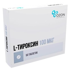 L-Тироксин табл. 0.1 мг 50 шт.