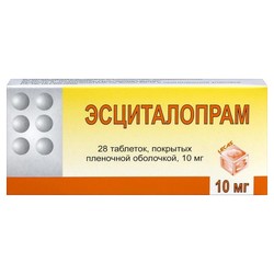 Эсциталопрам табл. п/о пленочной 10 мг 28 шт.