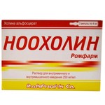 Ноохолин Ромфарм, раствор для внутривенного и внутримышечного введения 250 мг 4 мл 3 шт ампулы
