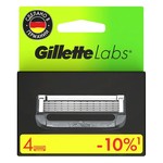 Кассета сменная, Gillette (Жиллет) 4 шт Лабс для безопасных бритв