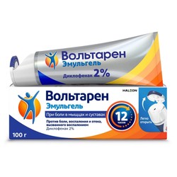 Вольтарен Эмульгель гель д/наружн. прим. 2% 100 г 1 шт.