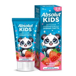 Зубная паста Absolut кидс ягодный взрыв профилактическая укрепление зубной эмали и десен