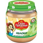 Пюре, Сады Придонья 120 г яблоко без сахара с 4 мес банка
