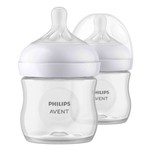 Бутылочка для кормления полипропилен, Philips Avent (Филипс Авент) 125 мл 2 шт SCY900/02 Нейчерал Респонс из полипропилена с силиконовой соской медленный поток 0 мес