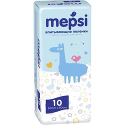 Пеленки впитывающие детские 10 шт. Mepsi р. 60смх90см