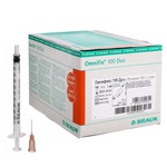 Шприц инсулиновый, 1 мл р. 26g 100 шт Омнификс трехкомпонентный с иглой