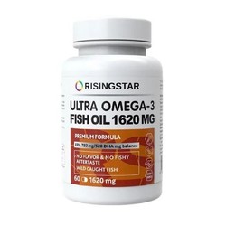 Омега-3 Ультра жирные кислоты высокой концентрации Risingstar БАД к пище 60 шт. капс. 1620 мг