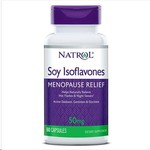 Изофлавоны сои, Natrol (Натрол) капсулы 60 шт БАД к пище (50 мг изофлавонов на порцию 5 капсул)