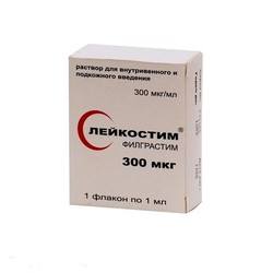 Лейкостим р-р для в/в и п/к введ. 300 мкг/мл (30 млн. МЕ/мл) 1 мл 1 шт.