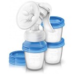 Молокоотсос, Avent (Авент) SCF 330/13 арт. 86540 ручной с контейнерами для хранения молока