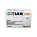 Телзап Плюс, таблетки 12.5 мг+40 мг 30 шт