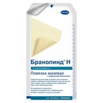 Повязка стерильная мазевая, branolind n (Бранолинд Н) р. 10смх20см 1 шт арт. 492346/492349 с перуанским бальзамом