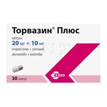 Торвазин Плюс, капсулы 20 мг+10 мг 30 шт