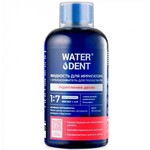 Жидкость для ирригатора + ополаскиватель для полости рта, Waterdent (Вотердент) 500 мл 2 в 1 укрепление десен вкус яблочный флакон