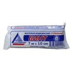 Бинт стерильный, р. 7мх10см 28 г/м кв.