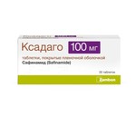 Ксадаго, таблетки покрытые оболочкой пленочной 100 мг 30 шт