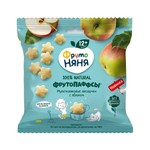 ФрутоПаффсы, Фрутоняня 21 г мультизлаковые звездочки с яблоком с 12+ без сахара