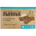 Льняные хрустящие пластинки, Планета Здоровья 3.5 г 30 шт с морской солью