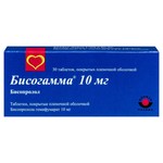 Бисогамма, таблетки покрытые пленочной оболочкой 10 мг 30 шт