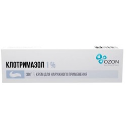 Клотримазол крем д/наружн. прим. 1% 30 г 1 шт.