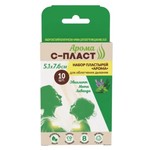 Пластырь, р. 5.1 см х 7.6 см 10 шт набор С-Пласт Арома для облегчения дыхания косметический