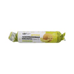 Аскорбинка с глюкозой и сахаром ABC healthy food 10 шт. табл. жев. 3 г дыня