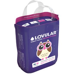 Трусики-подгузники 18 шт. Lovular ночные 12-17 кг р. XL
