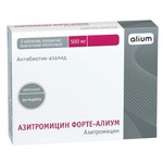 Азитромицин Форте-Алиум, таблетки покрытые пленочной оболочкой 500 мг 3 шт
