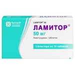 Ламитор, таблетки 50 мг 30 шт
