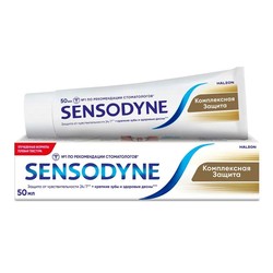 Зубная паста Sensodyne комплексная защита (защита от чувствительности 24/7 со фтором) 50 мл