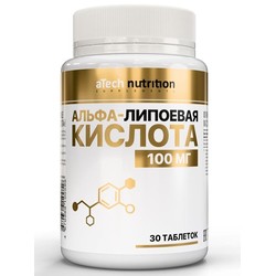 Альфа-липоевая кислота aTech Nutrition БАД 30 шт. табл. 100 мг / 300 мг