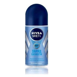 Дезодорант-антиперспирант для мужчин Nivea фреш заряд свежести шариковый 50 мл