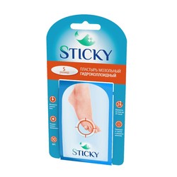 Пластырь мозольный Sticky гидроколлоидный на палец 10 шт.