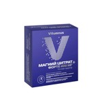 Vitumnus Магний цитрат форте, Vitumnus (Витумнус) порошок для приготовления раствора для приема внутрь 400 мг 6 г 15 шт БАД стик-пакеты