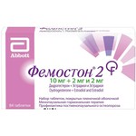 Фемостон 2, таблетки покрытые оболочкой пленочной 10 мг+2 мг и 2 мг 84 шт