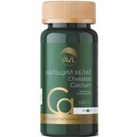 Кальций хелат, AVL (АВЛ) капсулы 586 мг 60 шт БАД суточная дозировка 6 капсул = 480 мг